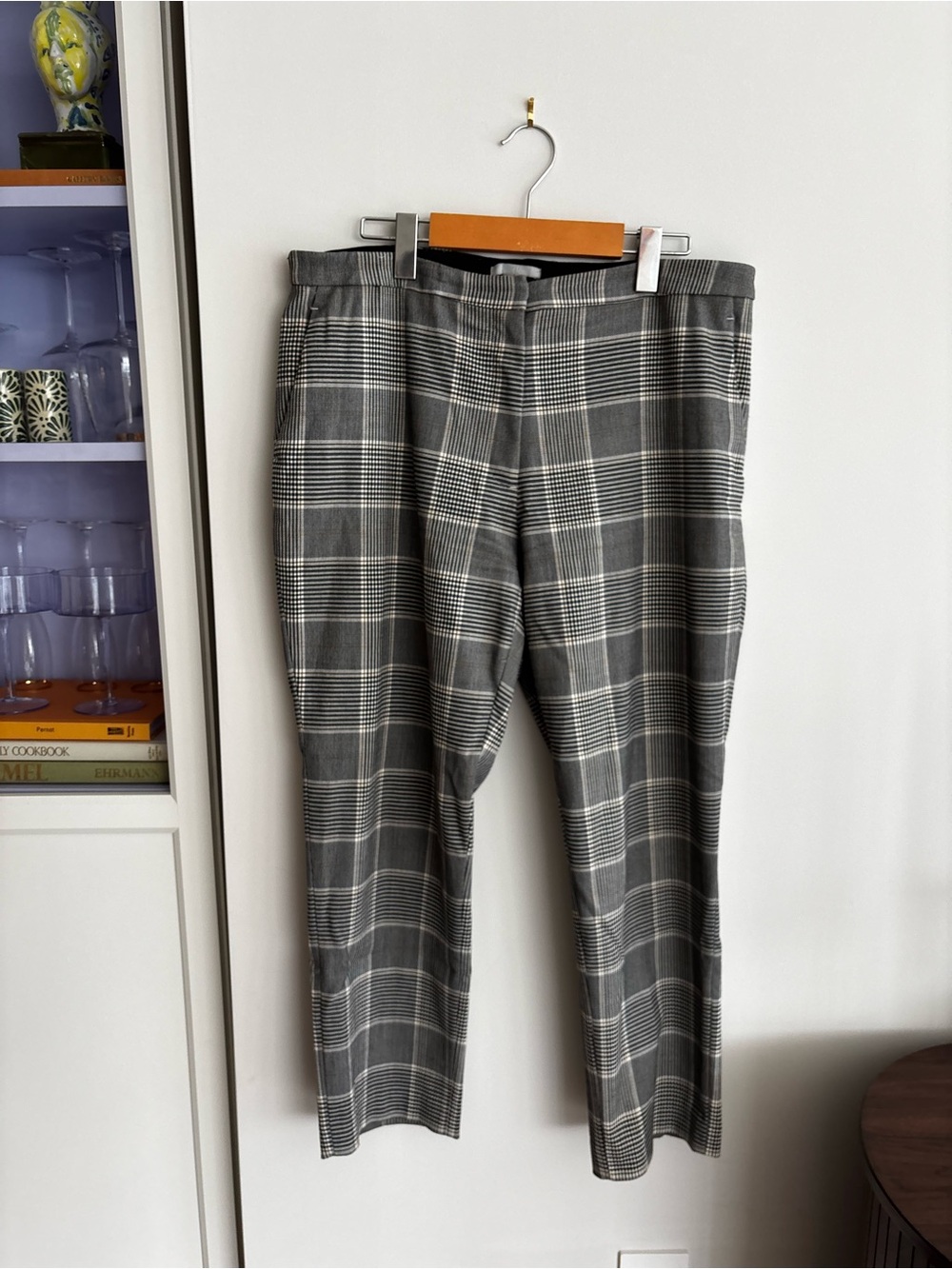 Plaid Crop Dress Pants - Classic Tailored Fit